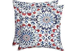 Arden Selections Premium Outdoor Patio Toss Pillows - Water Repellent, UV Fade...