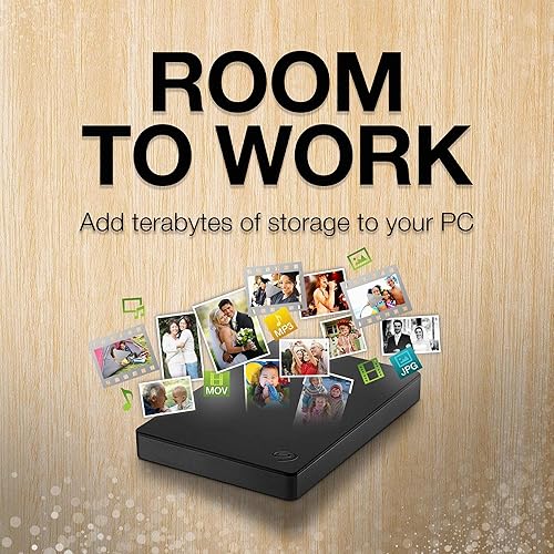 Miniatura 7 de Unidad de disco duro externo portátil Seagate de 1 TB con puerto USB 30 para PC Mac PlayStation y Xbox además de 1 año de Rescue Service color negro