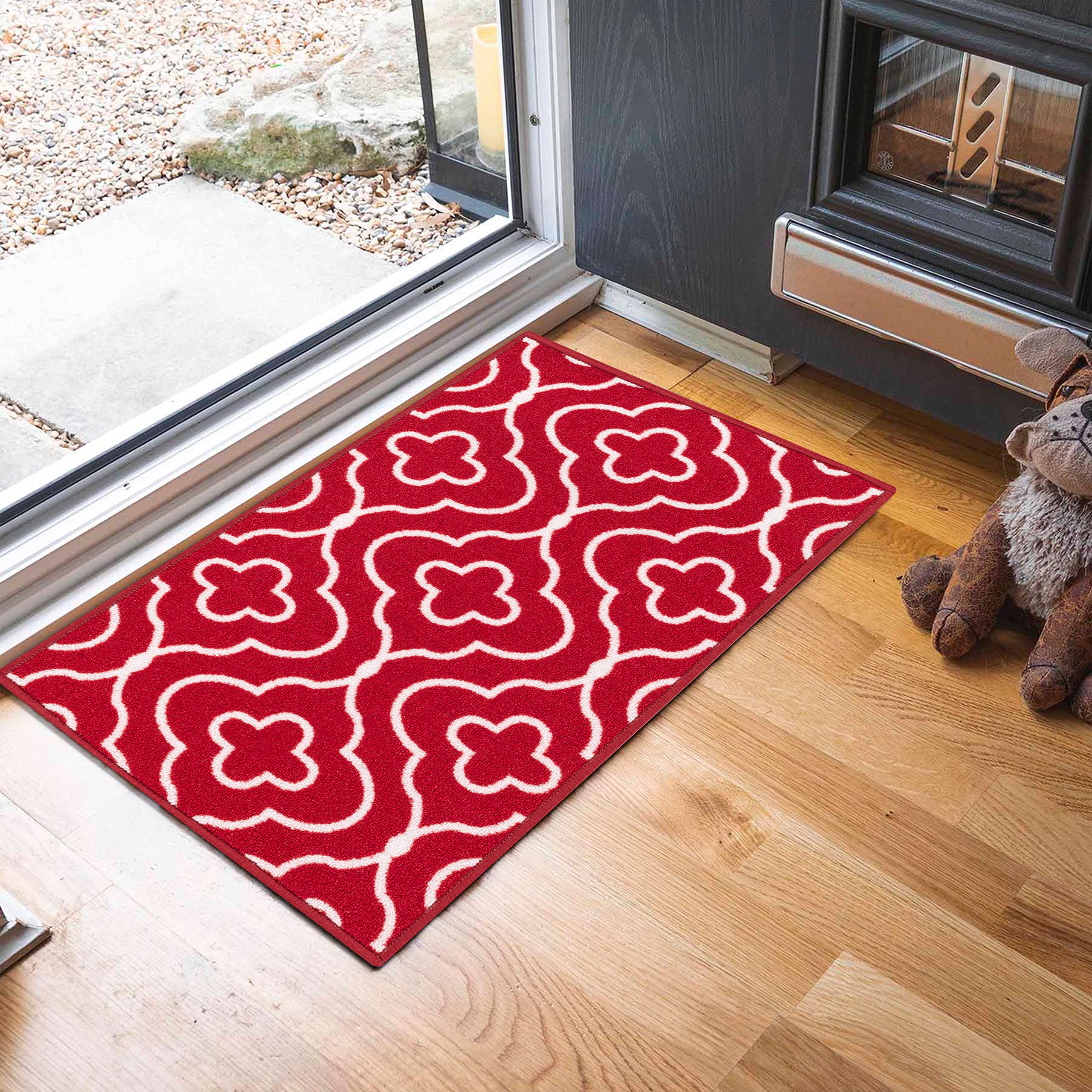 Washable Door Mat Kitchen Mats Non Slip Geometrical Design Hall Runner- Indoor Door Mat - Hallway-Passage Corridor Doormats - Floor Mat — view 48