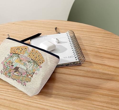 Miniatura 4 de Ayxvt Outer Banks Paradise On Earth Decor Cosmetic Bag, Retro Summer Bus Sand Beach Clipart Decorativo Bolsa de maquillaje para mujer con cremallera