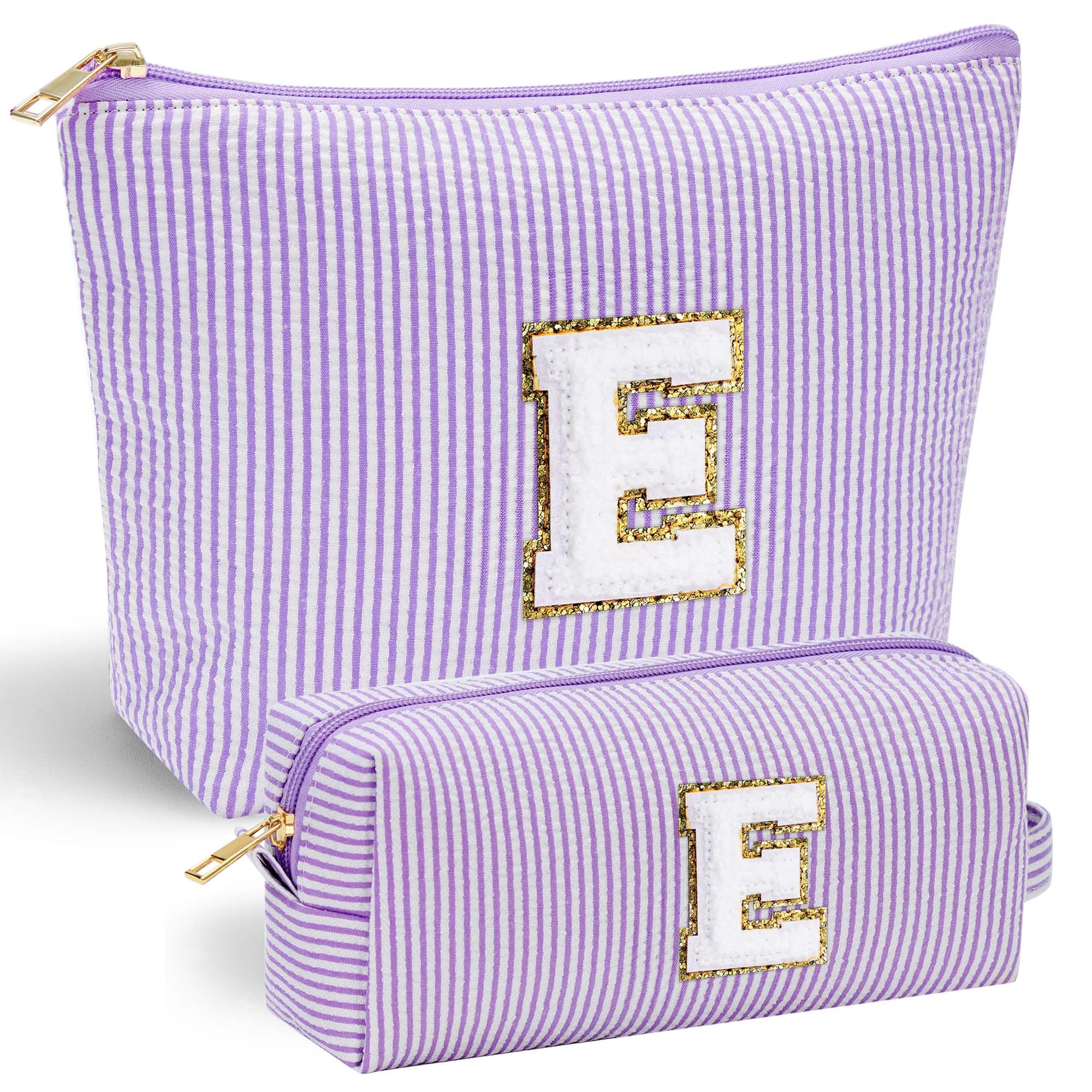 Parima Personalised Gifts for Girls Women - Personalised Make up Bag Initial Make up Bags A Preppy Stuff Birthday Gifts for Women Gift for Girl Womens Girlfriend Teenage Girls Gift Makeup Bag — view 67
