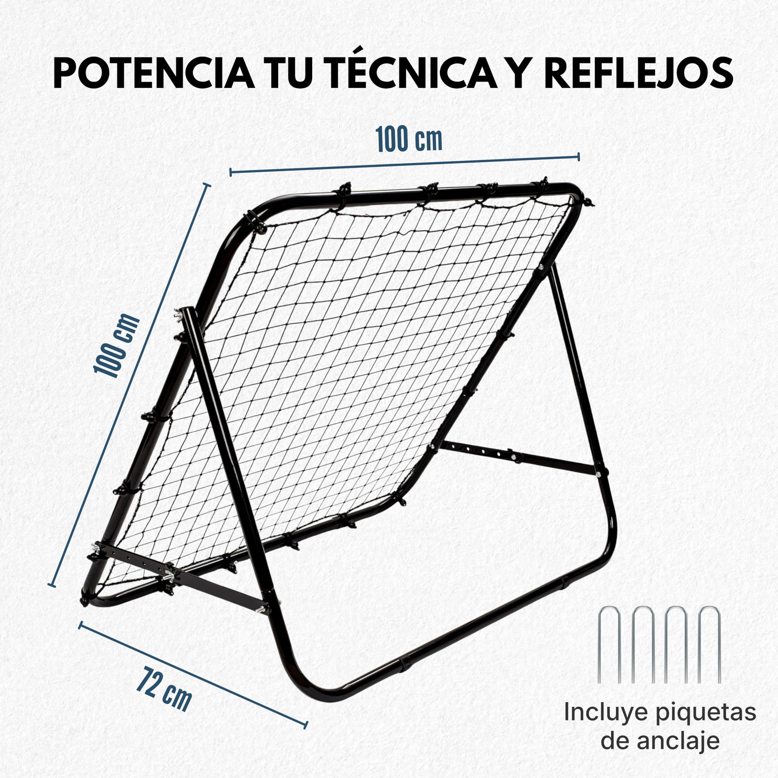 Red de Rebote Ajustable para Fútbol