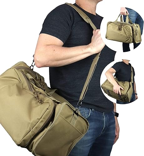 Miniatura 7 de OSAGE RIVER Bolsa táctica con bolsas extraíbles para pistola, bolsa de lona para munición, tiro, caza o viajes