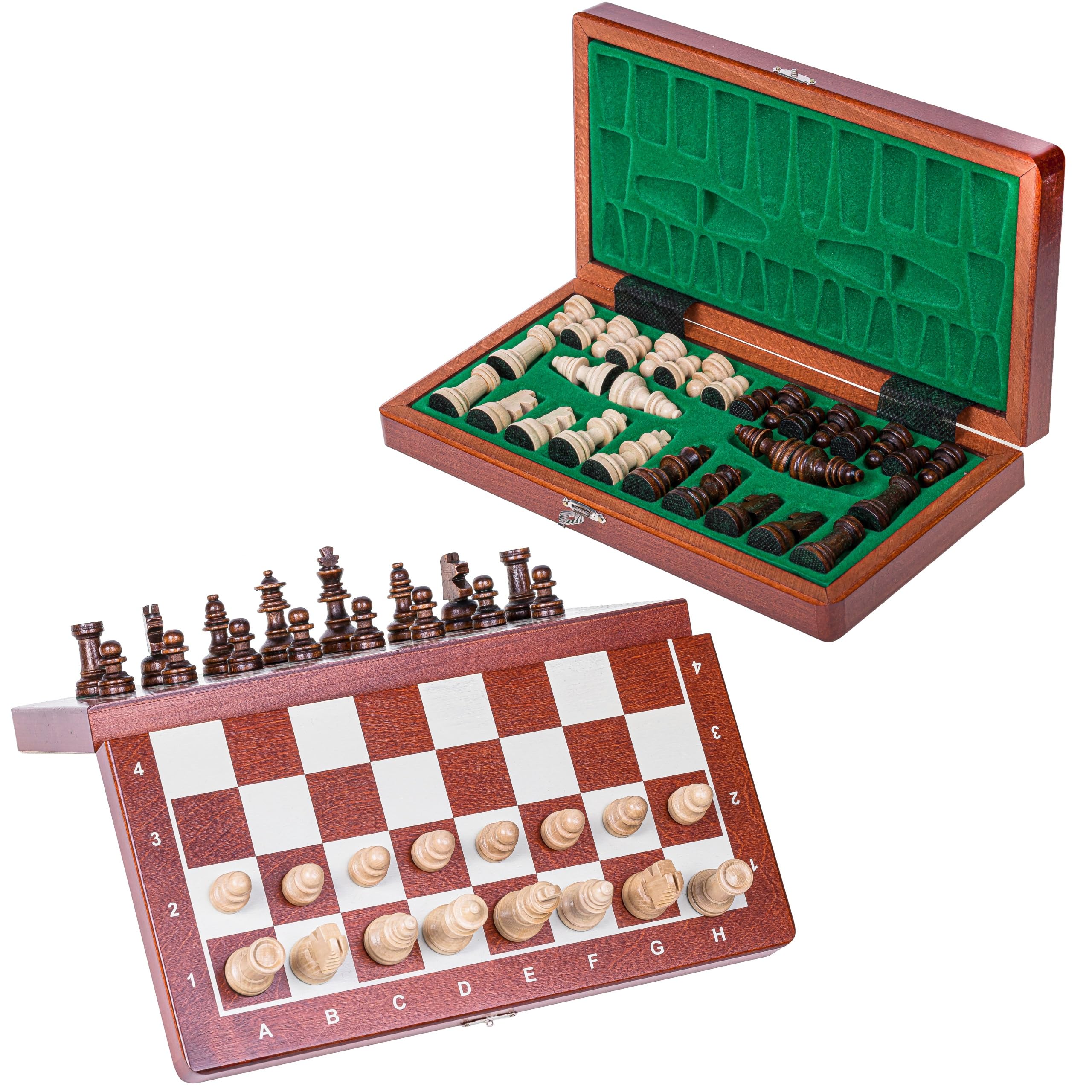 Jeu D'Échecs Pliable En Bois - - Echiquier Boutique