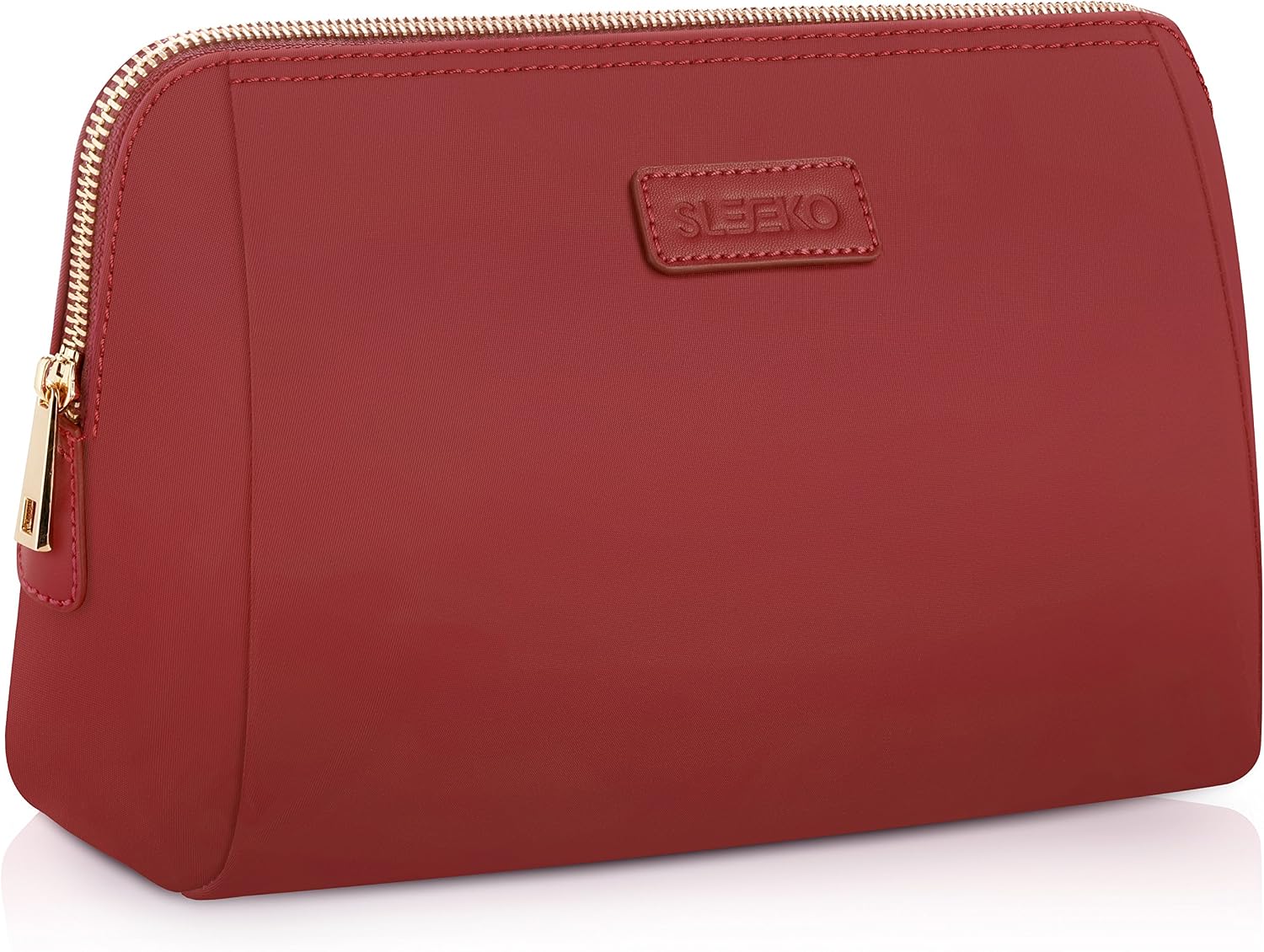 Large Cosmetic Makeup Bag/Pouch/Clutch Travel Case Organizer Storage Bag for Women’s Accessories Toiletry Beauty and Skincare | Travel Accessory Water Resistant Bag By : SLEEKO
