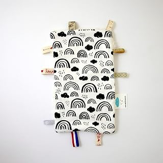 Monochrome Rainbow Taggie Taggy by Calico Clouds