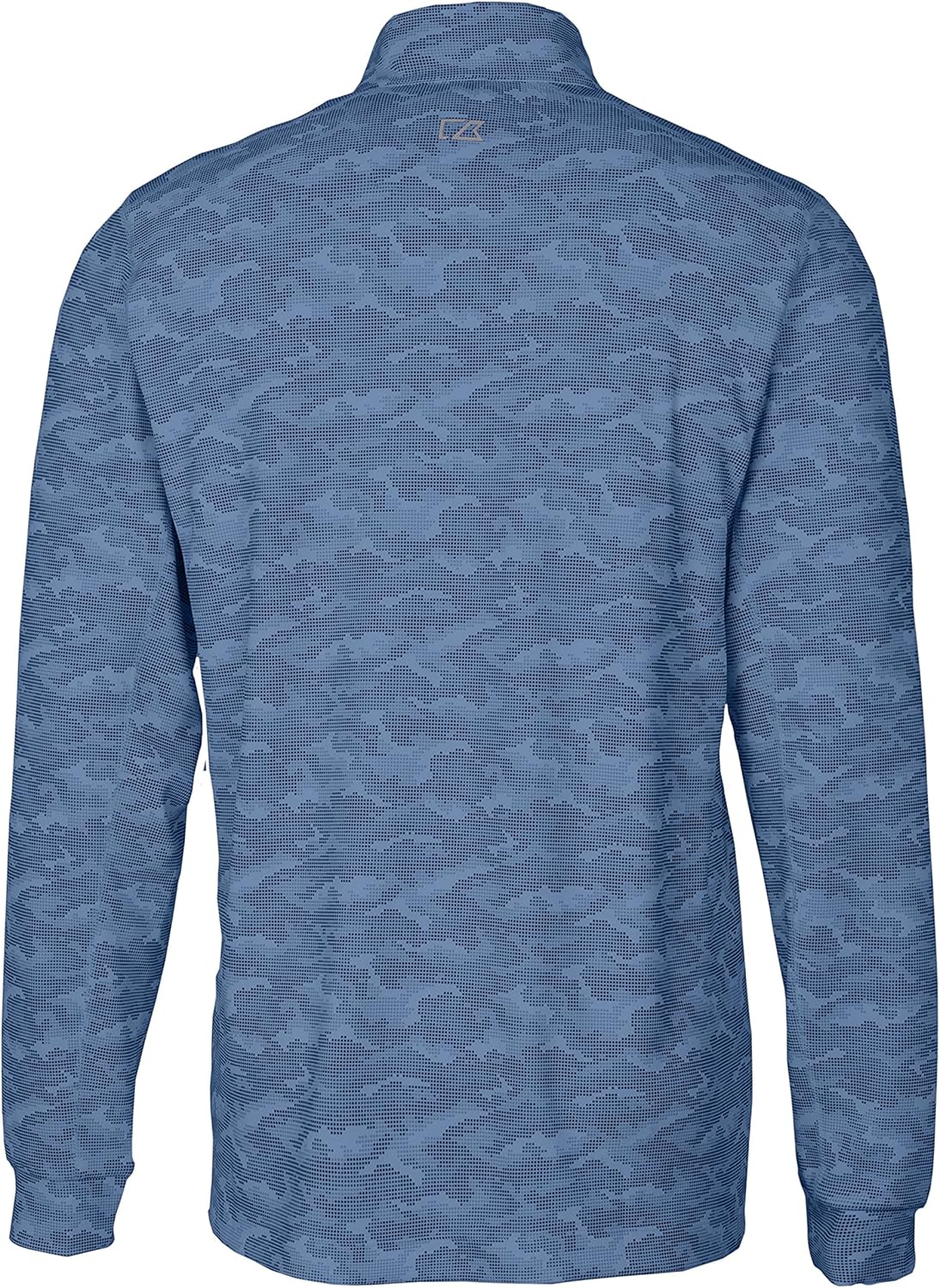 Cutter & Buck Mens Traverse Camo Print Stretch Quarter Zip Mens Big and Tall Pullover