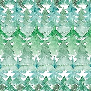 Waterleaf Paper Co. 100% Dissolvable Wrapping Paper, Holiday Pine Tree D...