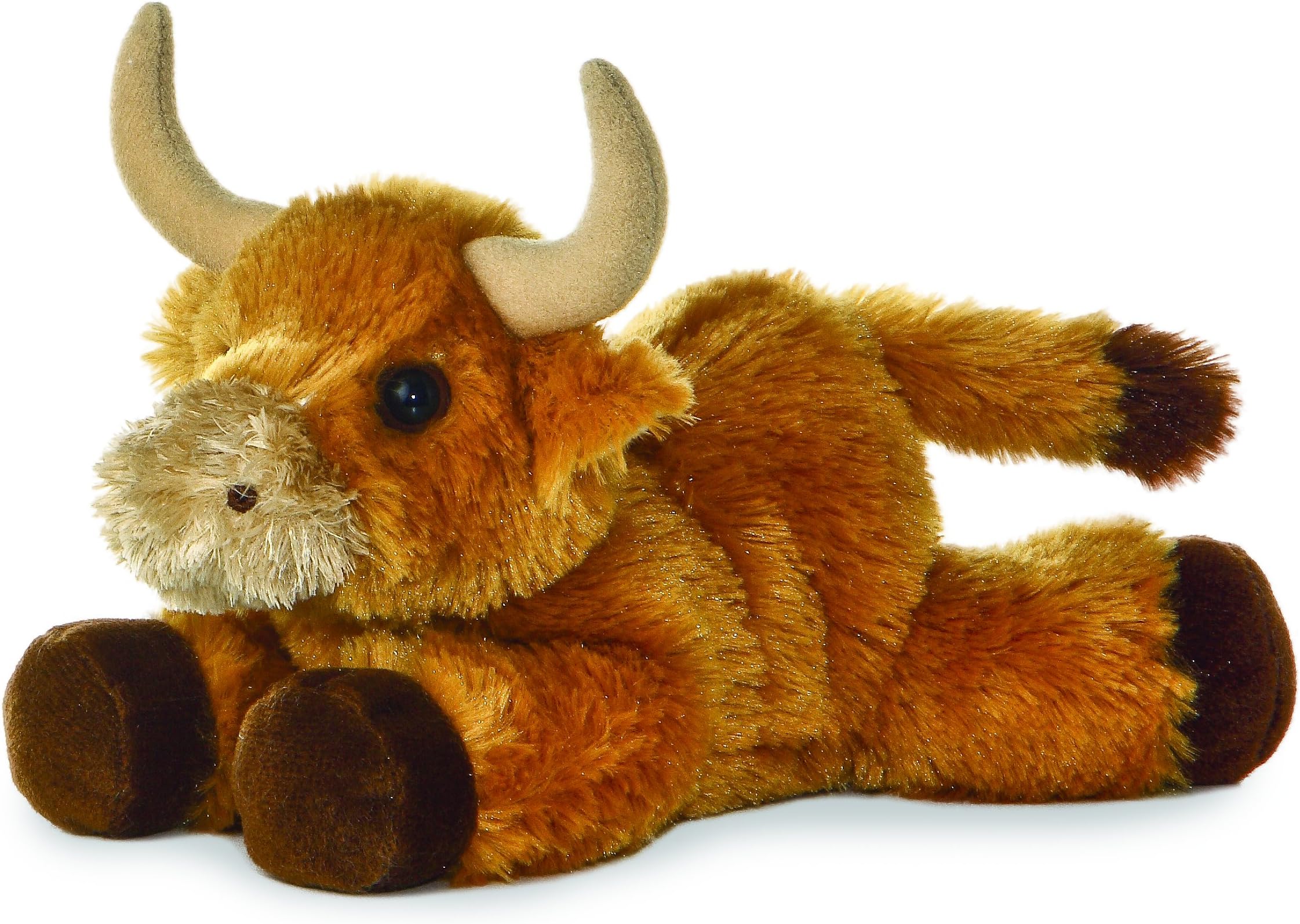 Adorable Mini Flopsieโข Toroโข Stuffed Animal - Mini Companions Ready for Playful Adventures - for Kids All Ages, Toddlers, Adults, and Families - Brown 8 Inches
