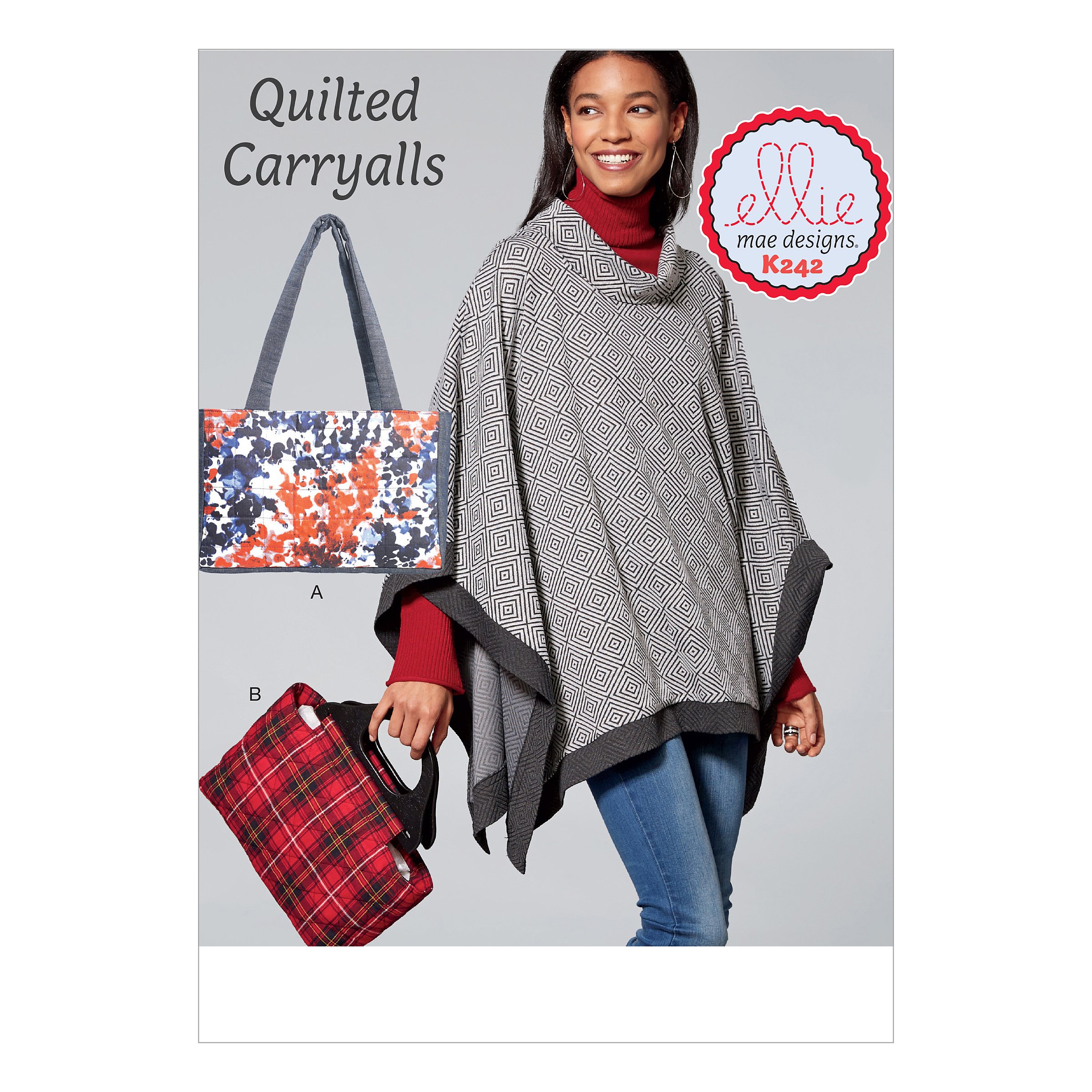 KWIK-SEW PATTERNSKwik Sew Kwik Sew K0242OS,Bags, Tissue, Multi-Colour, 17 x 0.5 x 22 cm