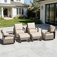 Vista 76 de Sofá de Mimbre Metálico para Patio de 75", Sofá Sillón de Ratán para Exteriores de 3 Asientos para Todo Tipo de Clima con Cojines Premium