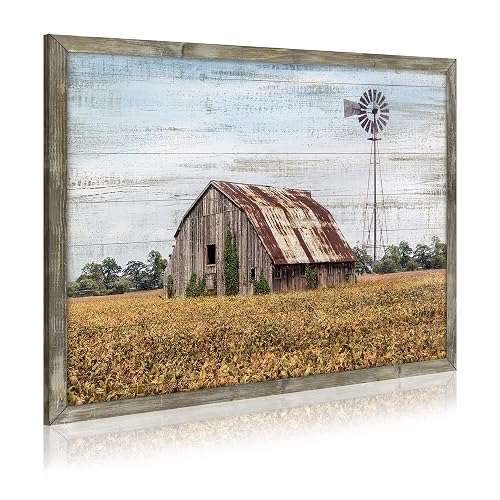 Rustic Life Wooden Wall Art: Rural House in the middle