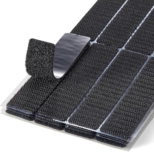 Tiras adhesivas para tela (1 x 4 pulgadas, 16 juegos), se pegan sin coser ni planchar, para ropa y cortinas, cinta de dobladillo de doble cara con