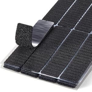 1x4 Inch 16 Sets Strips with Adhesive for Fabric No Sew Stick On for Fabric Sticky Back for