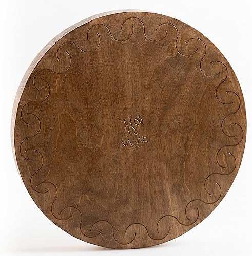 Miniatura 100 de Disco de cascada de 20 pulgadas meditativo de madera para baño de sonido relajante forma de géiser (sin bolsa)