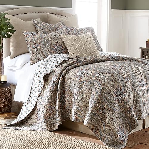 Miniatura 4 de Falda para la cama de lino, con pliegue central, de 16 pulgadas de caída., Linen, King