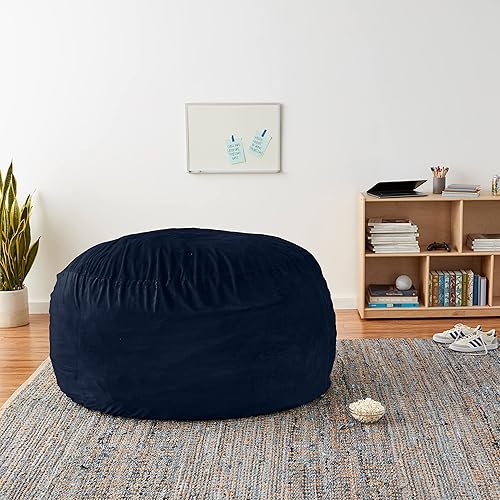 Miniatura 317 de Chill Sack - Funda para puf Microgamuza - Carbón - Solo funda,Microsuede - Chocolate - Solo funda,Microsuede - Azul marino - Solo funda,Guijarro -