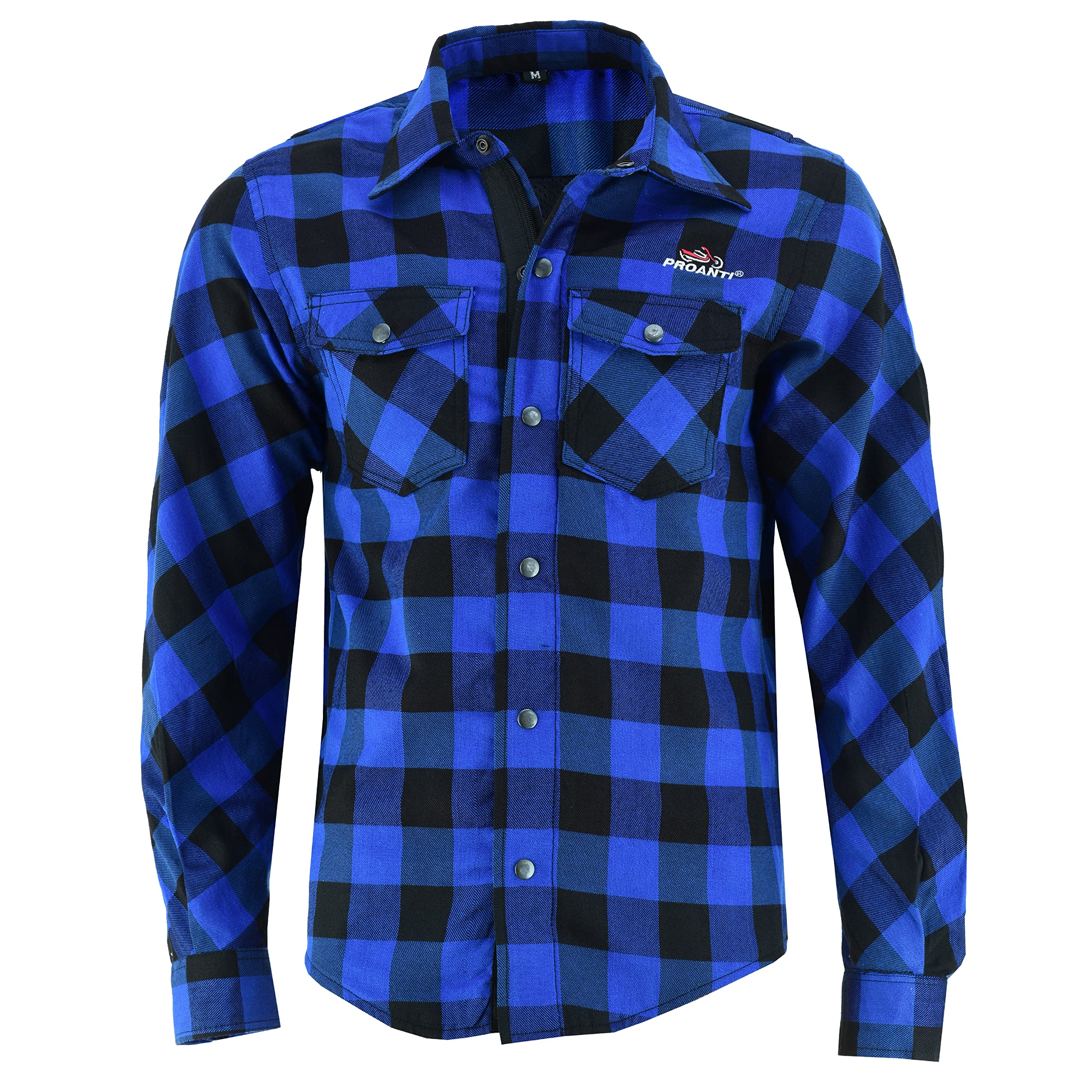 PROANTI Aramid - Camisa de motorista con protectores