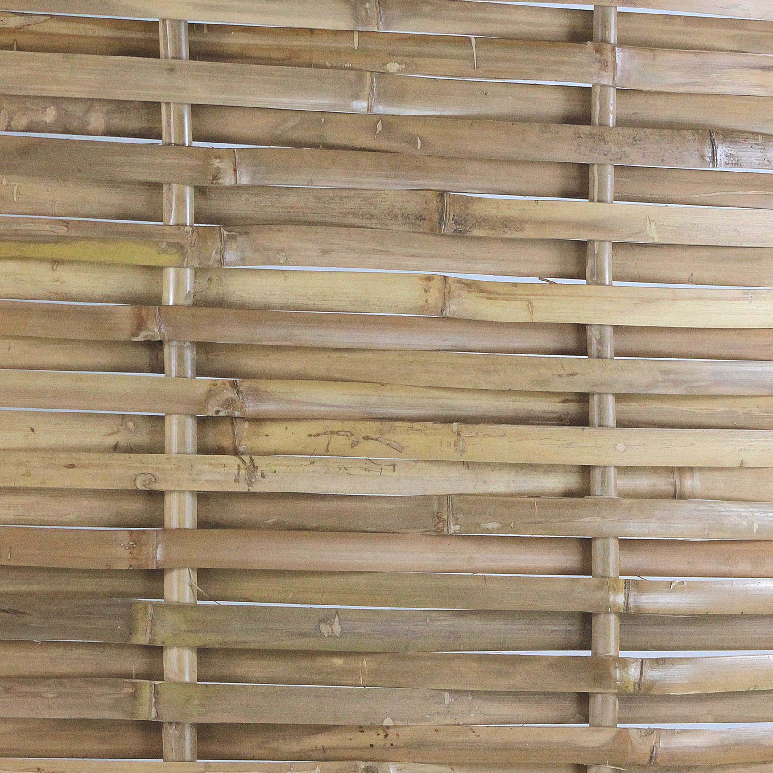 Brigros - Paravento da Esterno in Bambù Naturale 150x220 cm, Separè da Giardino Frangivista in Legno per Interni ed Esterni, Pannello Divisorio