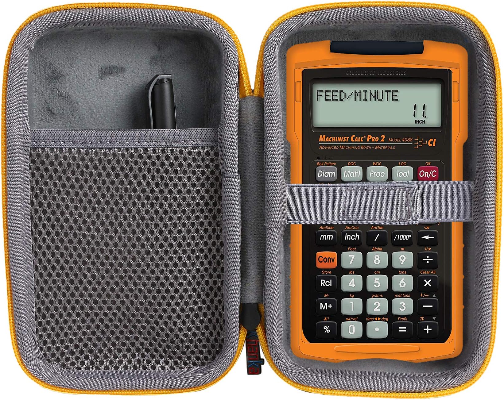 Khanka Hard Carrying Bag Replacement for Calculated Industries 4088 Machinist Calc Pro 2 Advanced Machining Calculator