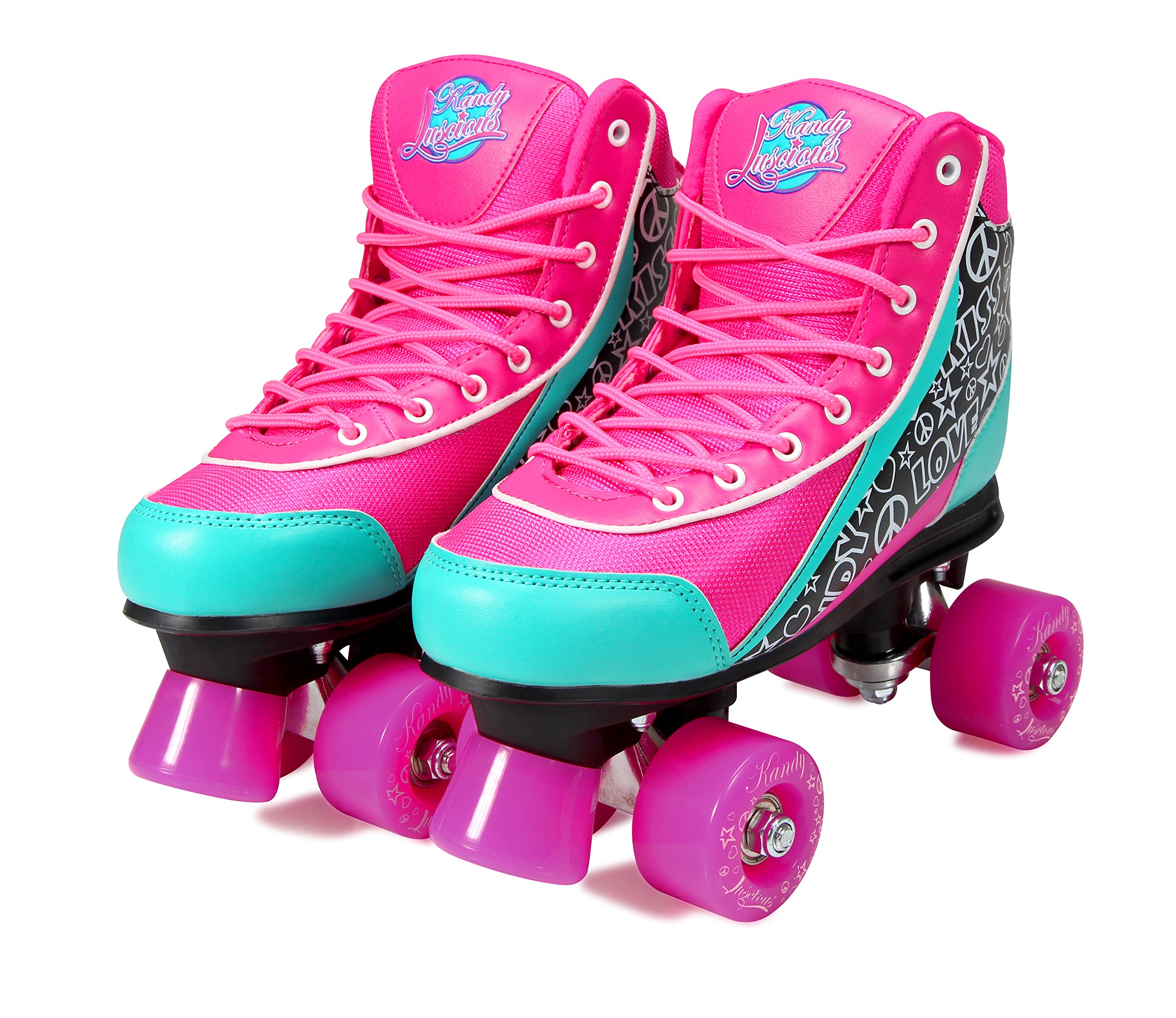 Kandy-Luscious Kid's Roller Skates - Comfortable Outdoor Children's Skates with Fun Colors & Designs