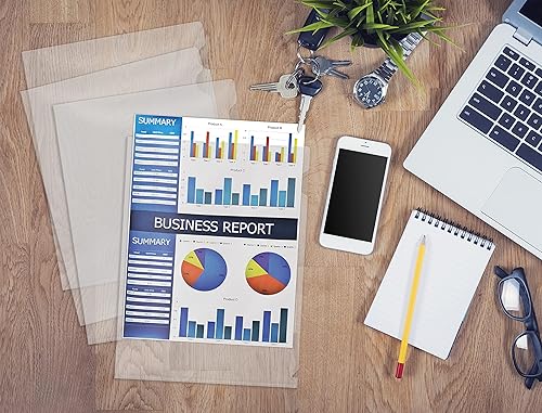 Miniatura 4 de Better Office Products Bolsillos de polietileno para proyectos, mangas para chaqueta, paquete de 50, chaquetas para carpetas de proyectos,