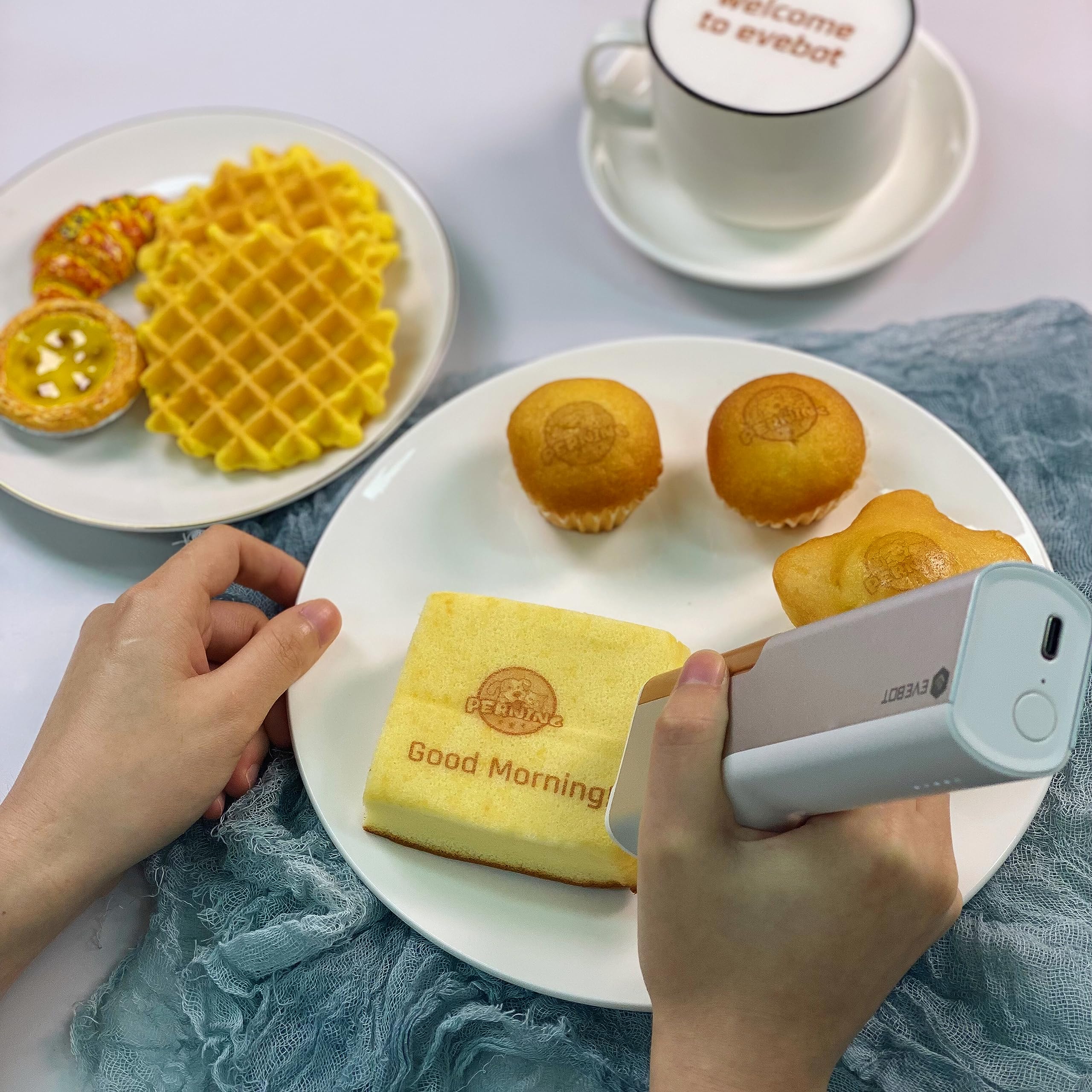 Buy OULADUN Food Portable Mini Handheld Edible Printer Wireless Coffee