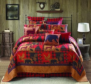 Regal Comfort Printed Quilt Set of 3 - Bed Decor for Teen Girls Lush Decor Bedding King - Shabby Chic Decor Quilted Bedspreads King Size Bed Sheets Design (105