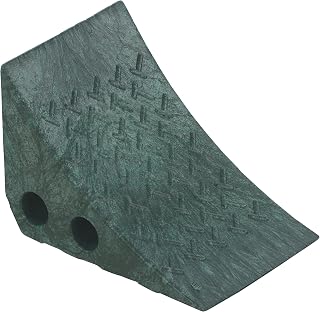 Vestil PWC-G Recycled Polypropylene Plastic Wheel Chock 10-1/4 In. x 7-1/2 In. x 7-1/2 In. Green