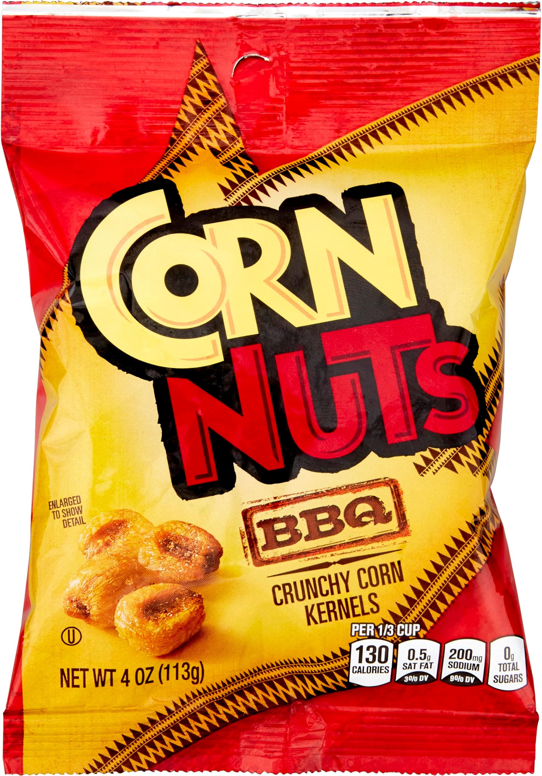 CORN NUTS BBQ Flavored Corn Kernels, Crunchy Corn Snacks, Snack Box, Variety Packs for Adults, 4oz. (Pack of 12)