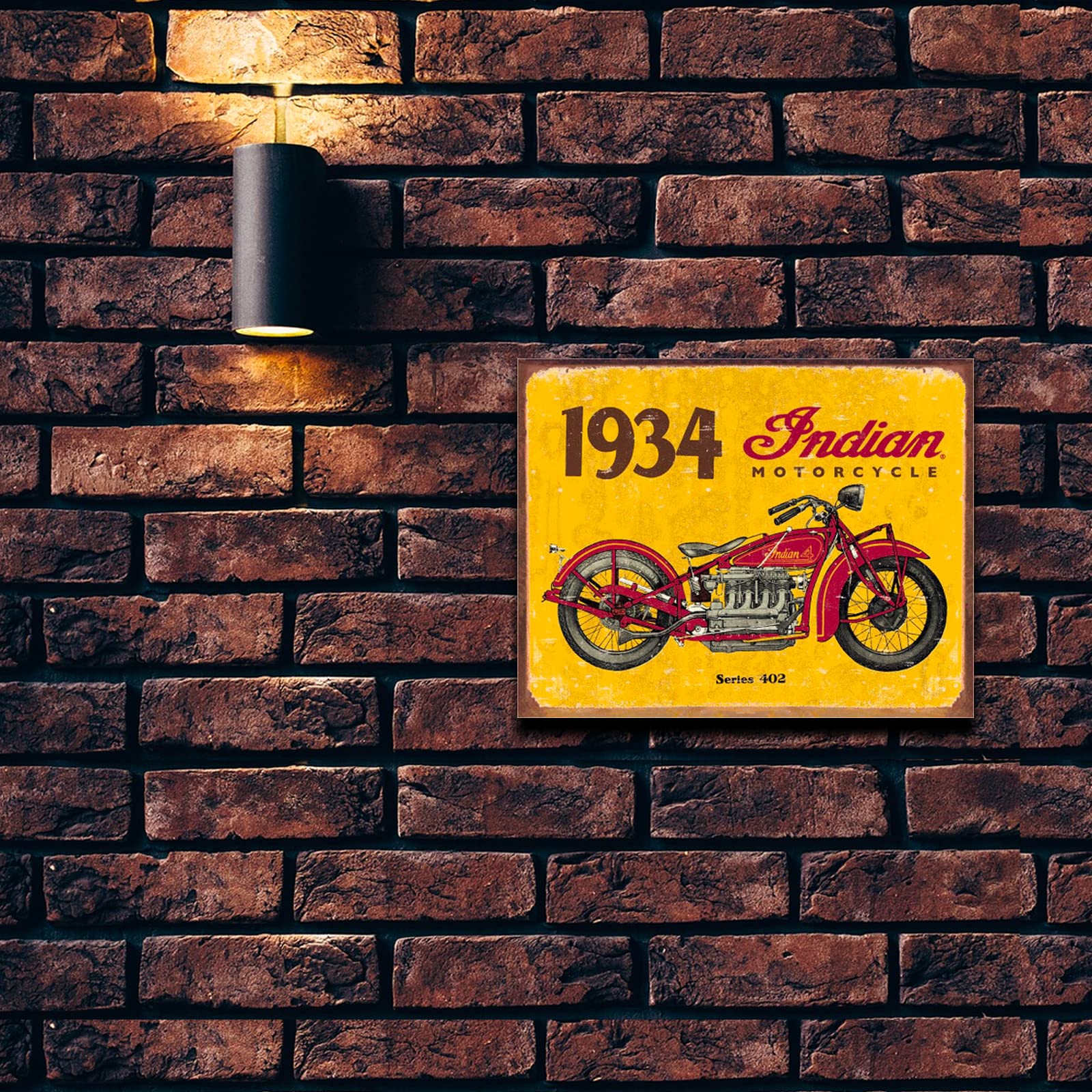 Amazon.com: Desperate Enterprises 1934 Indian Motorcycle Tin Sign