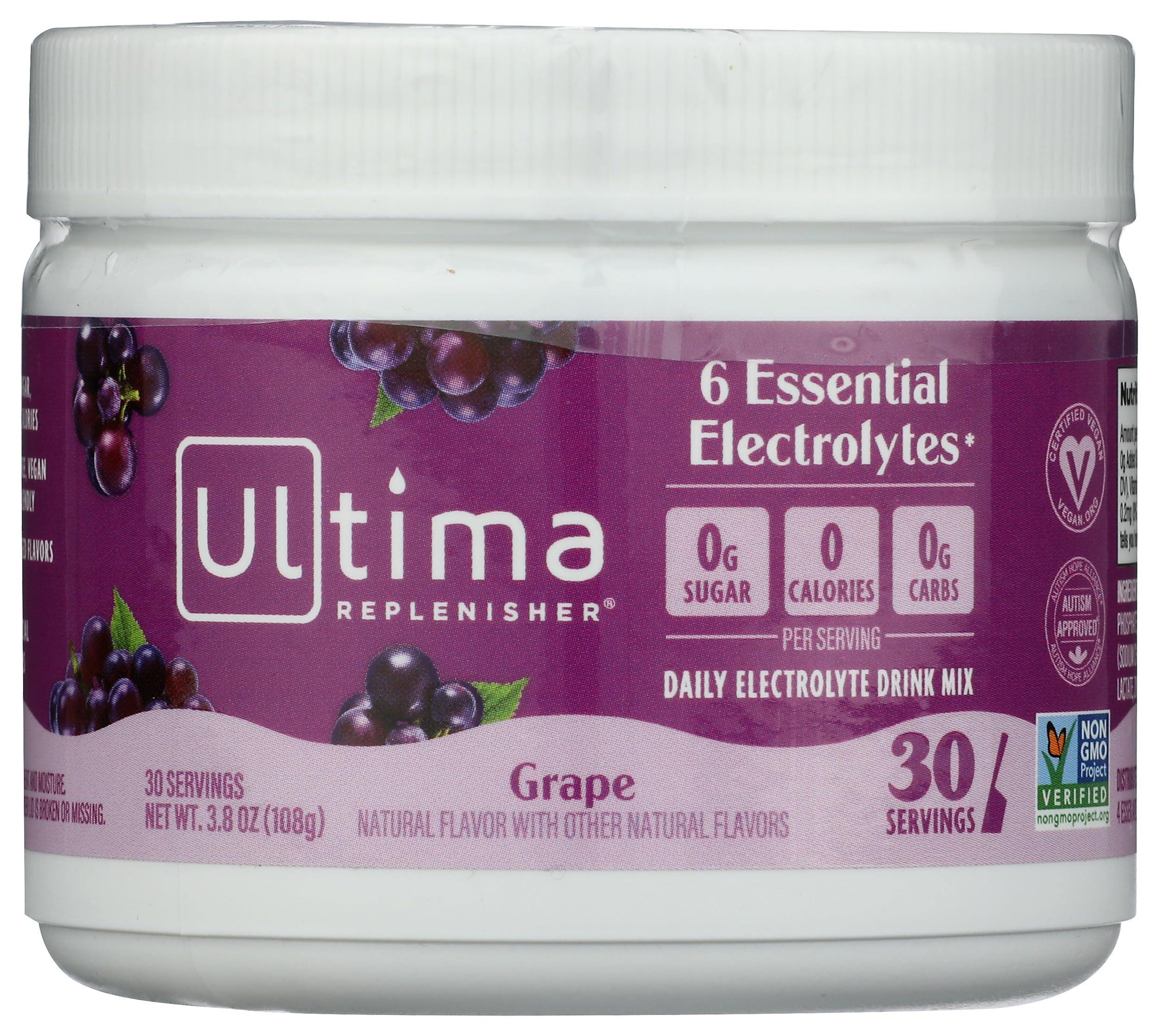Ultima Replenisher Grape Electrolytes Powder, 30-Serving Canister — Amazon image 4