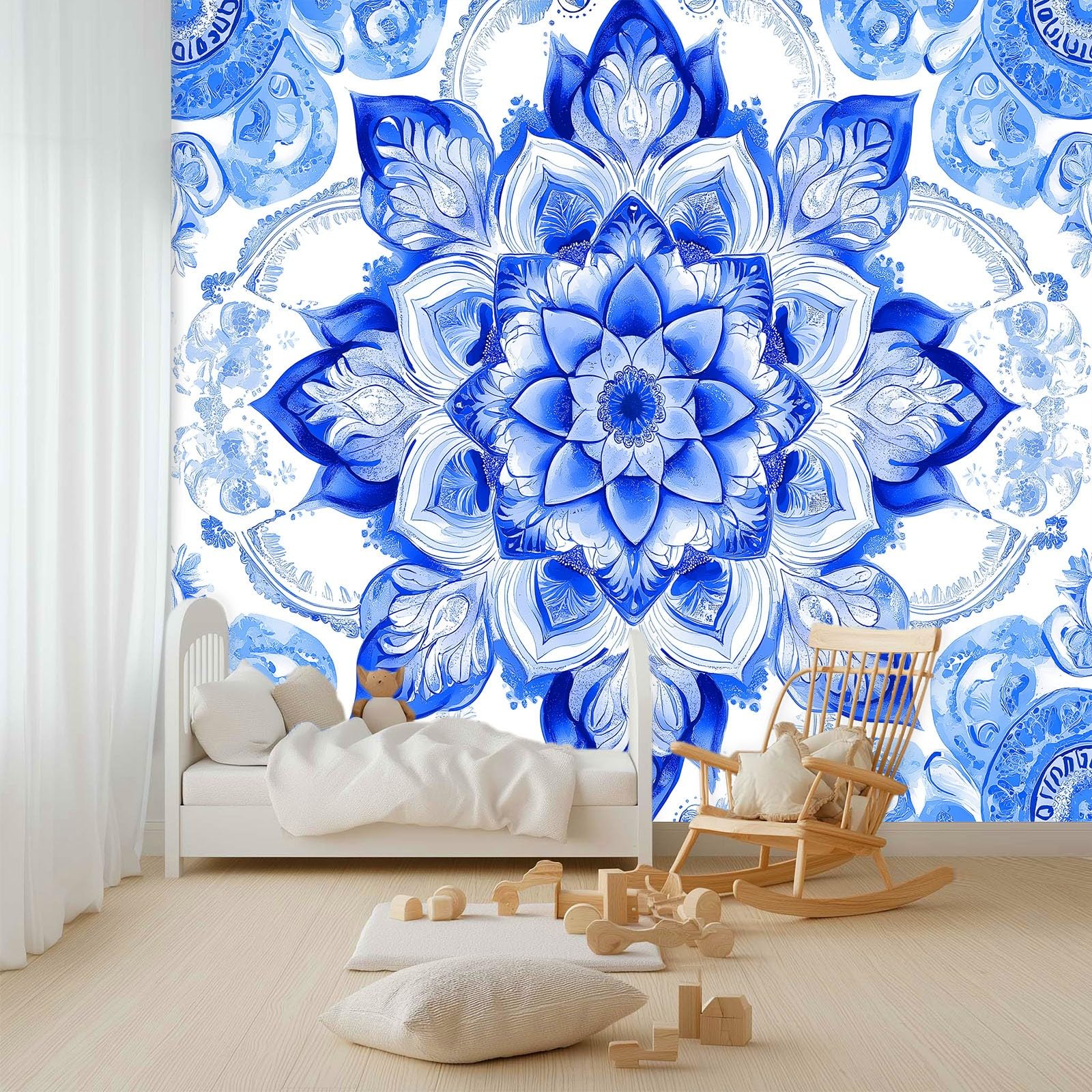 Panoramiczna tapeta w stylu Bohemian Drukowanie, nowoczesne zdjęcie Mural 300 szer. x 210 cm - tapeta dekoracja domu styl ręcznie malowane do salonu pokoju dziecięcego biura