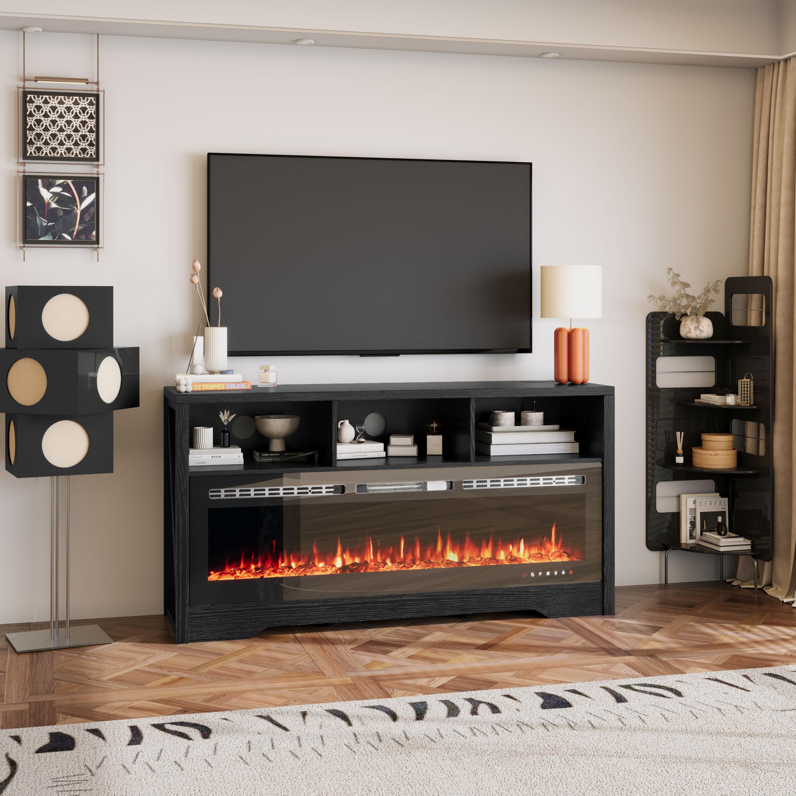 バーベキュー・調理用品 Coleman FIRE DISK + FIREPLACE STAND SET Amazon.com: CharaVector Fireplace TV Stand with 50