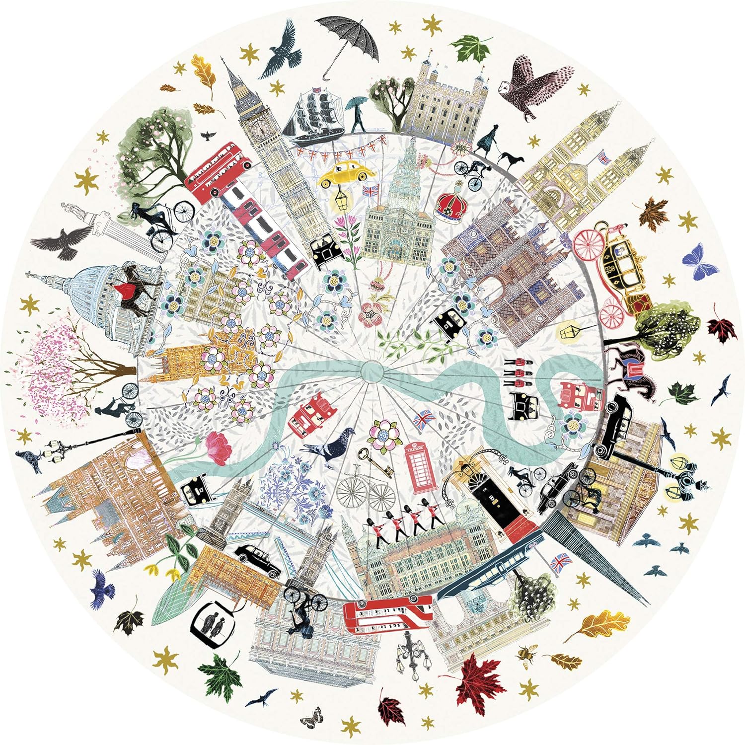 London Buildings 500 Piece Jigsaw Puzzle | Sustainable Puzzle for Adults | Premium 100% Recycled Board | Great Gift for Adults | Gibsons Games