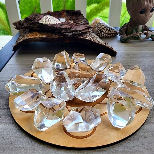 Miniatura 7 de Cristal de cuarzo transparente natural de la mejor pureza de alta altitud. Cristales de meditación curativos Reiki Cristales de brujería curativa.