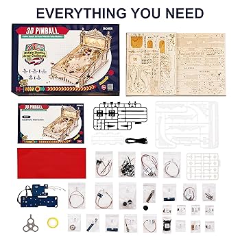 Ri-mamaレプロ3D Amazon.com: ROKR Miniature Pinball Machine-3D Wooden Puzzles
