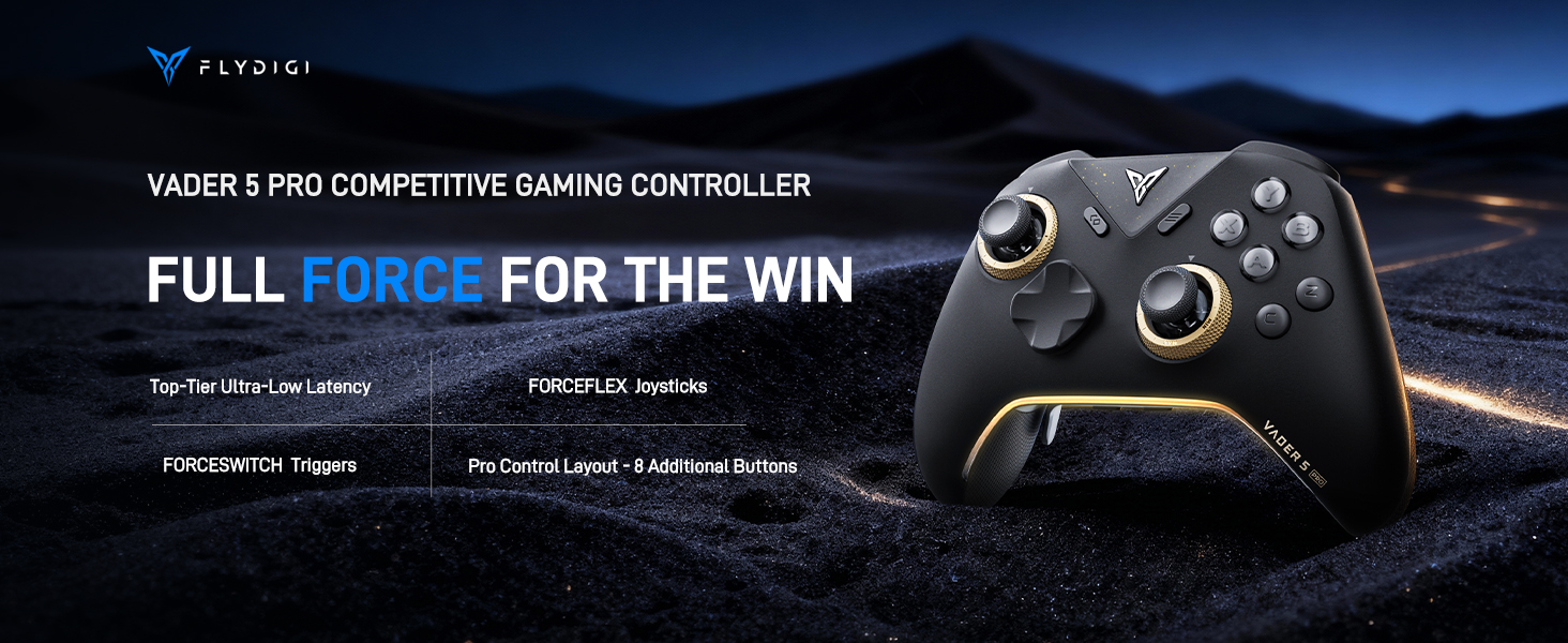 Amazon.com: FLYDIGI Vader 5 Pro PC Controller, FORCEFLEX Joysticks