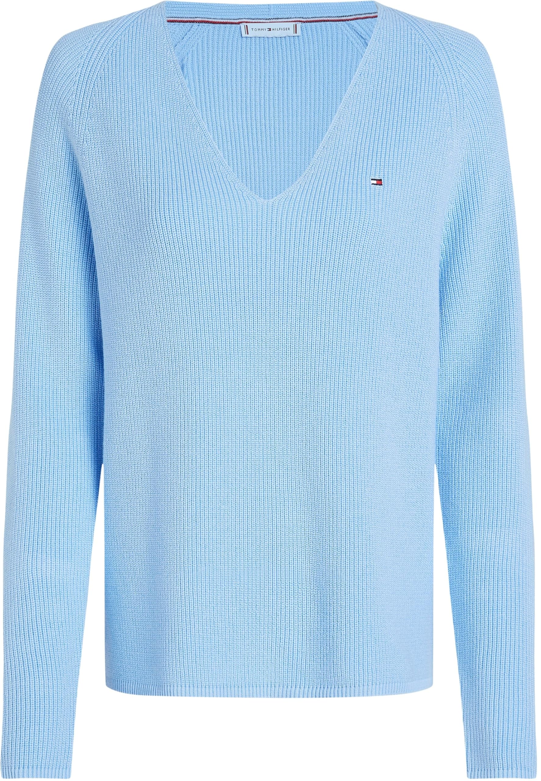 Tommy Hilfiger Damen Co Cardi Stitch V-nk Ls Ww0ww44452 Pullover (1er Pack)