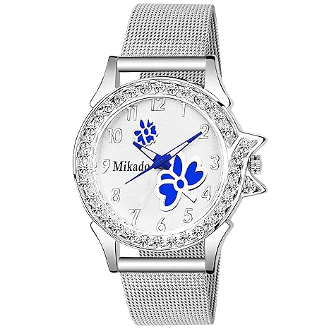 New Stylish Blue Elisa Sheffer Chain Analog Watch for Women and Girls