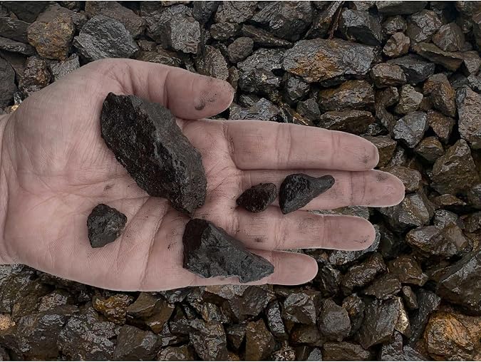 Fantasia Materials: 6 lbs lb Small Lodestone (Magnetite) Rough Stones from Colorado, USA.