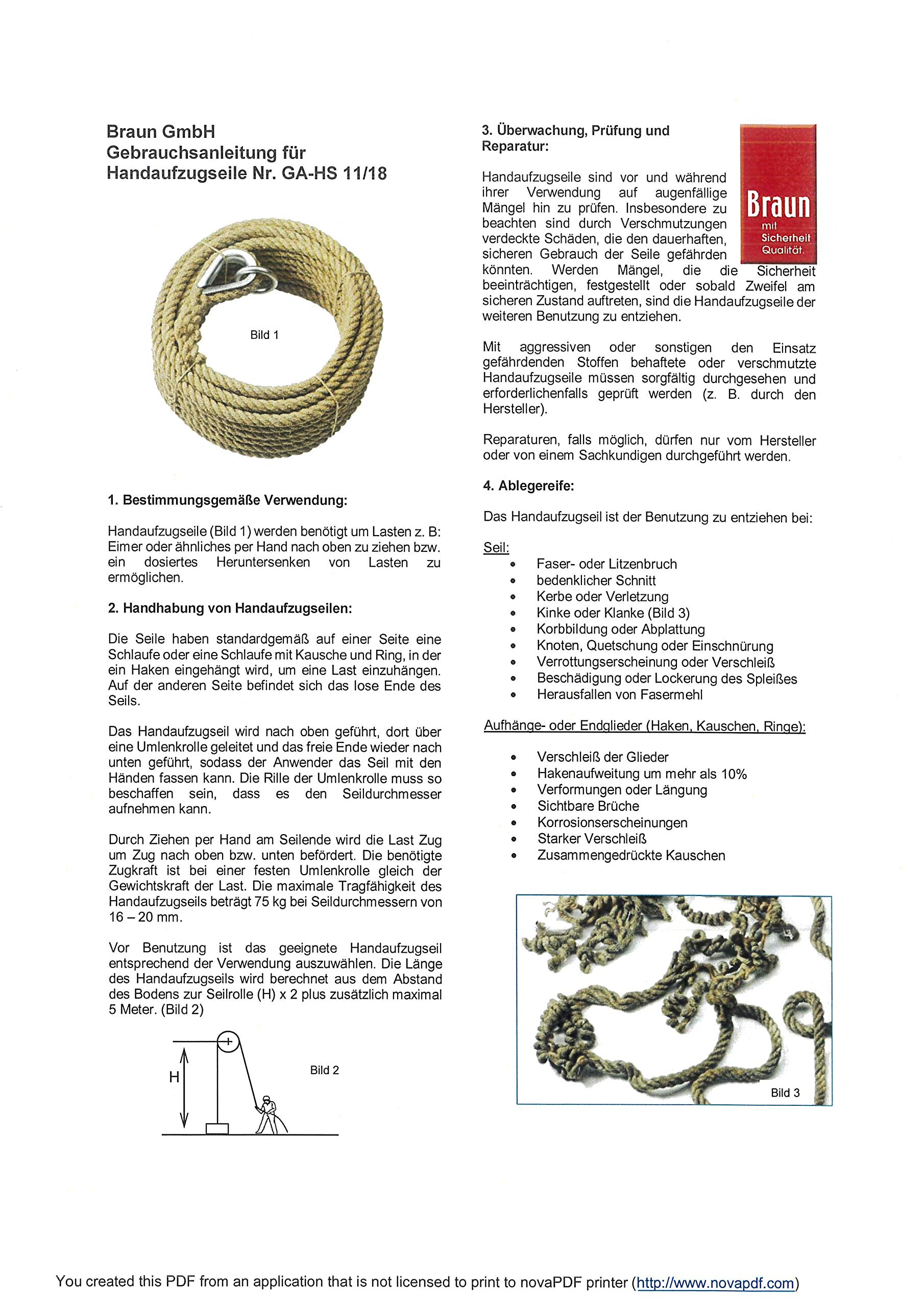 Braun 70127 Seilrad