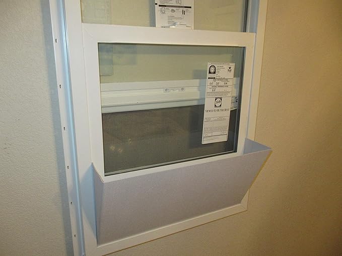 Majestic Home Window Rain Guard Vents (White, 30"30.5