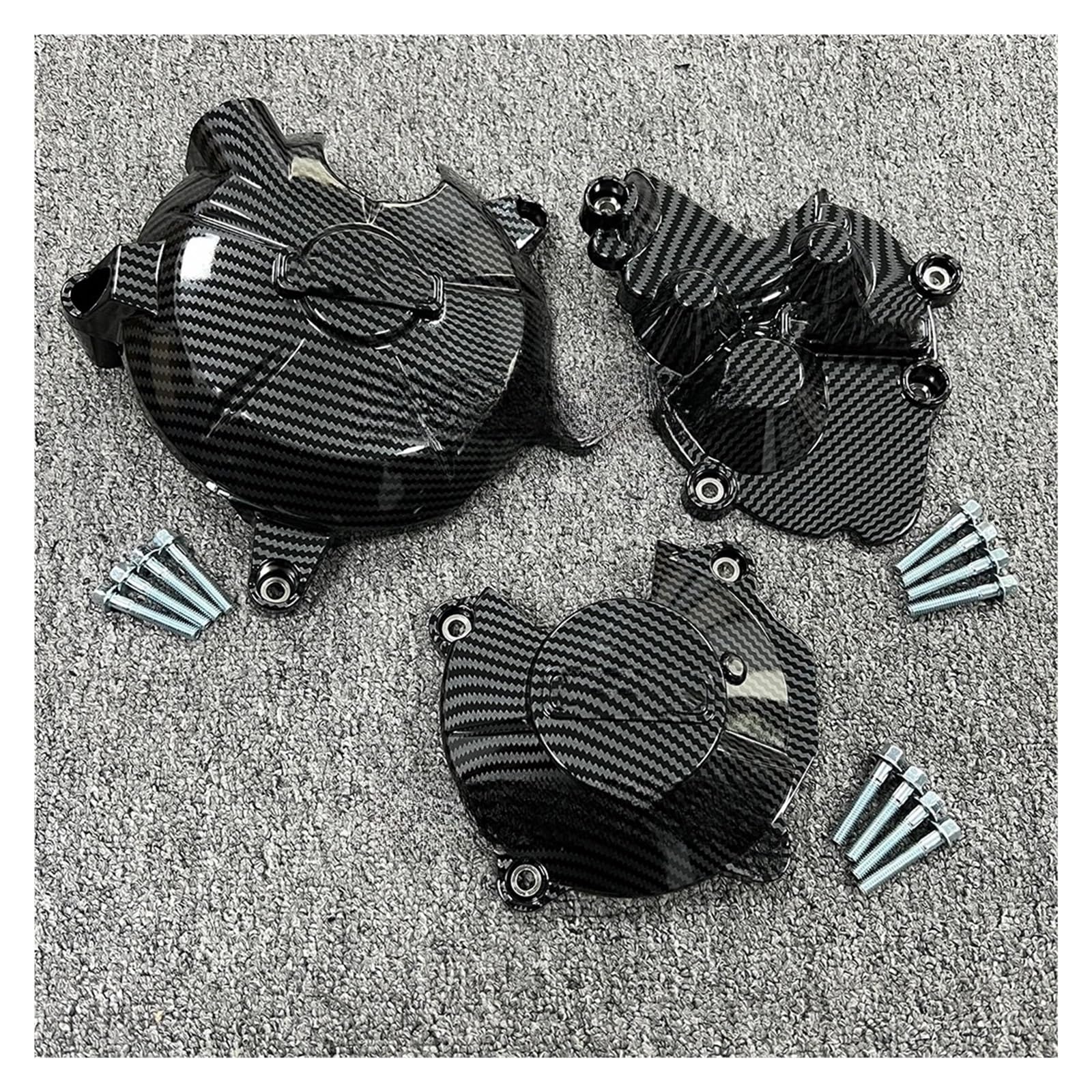 Moto Cache Alternateur Moteur Protection Moteur Imprimée en Fibre De Carbone Motos pour KA&WASAKI ZX-6R 2007-2025 Et ZX-636 2013-2025