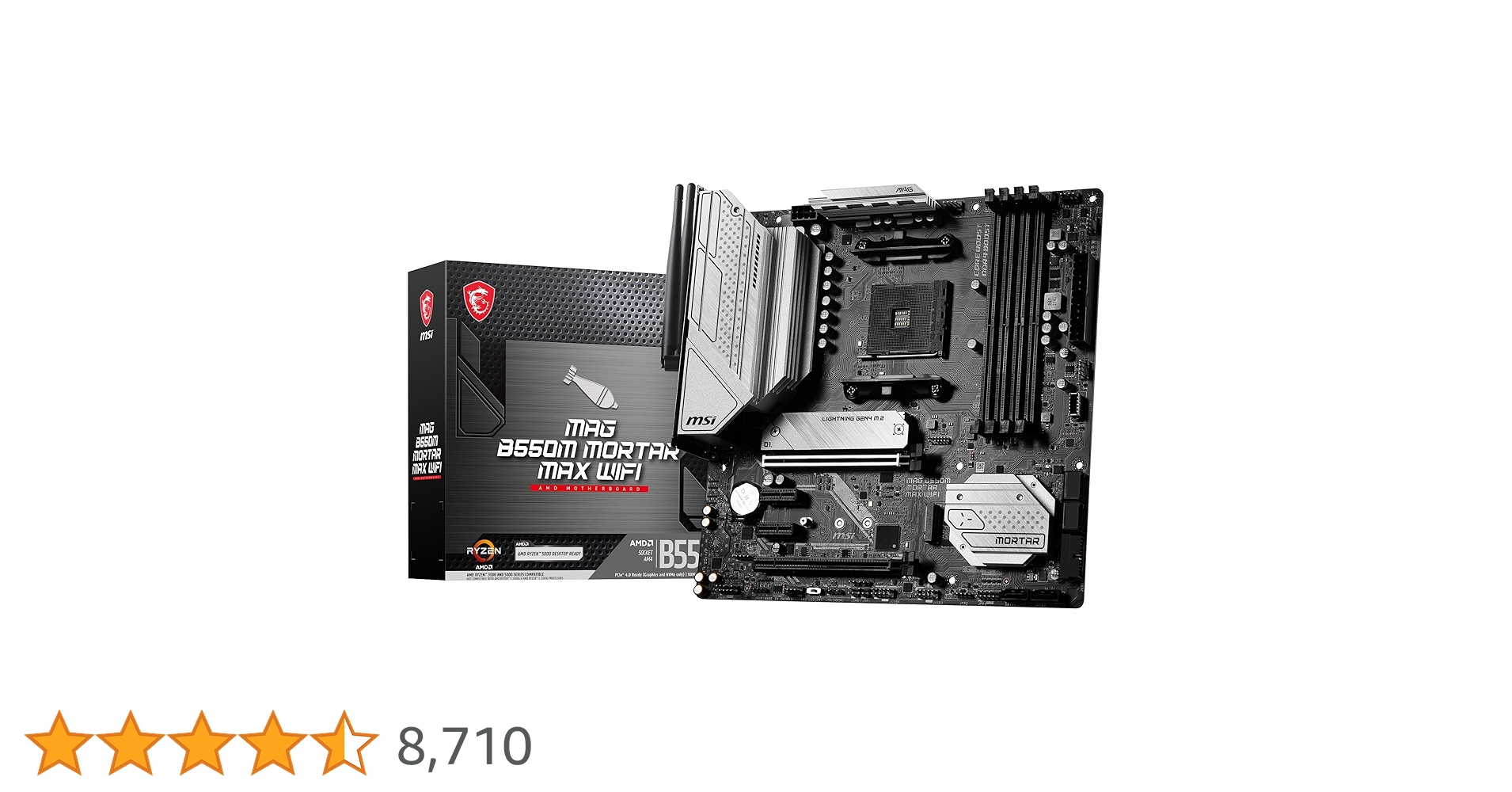 拡張カード MSI MAG B550M MORTAR WIFI MSI MAG B550M MORTAR WIFI AMD