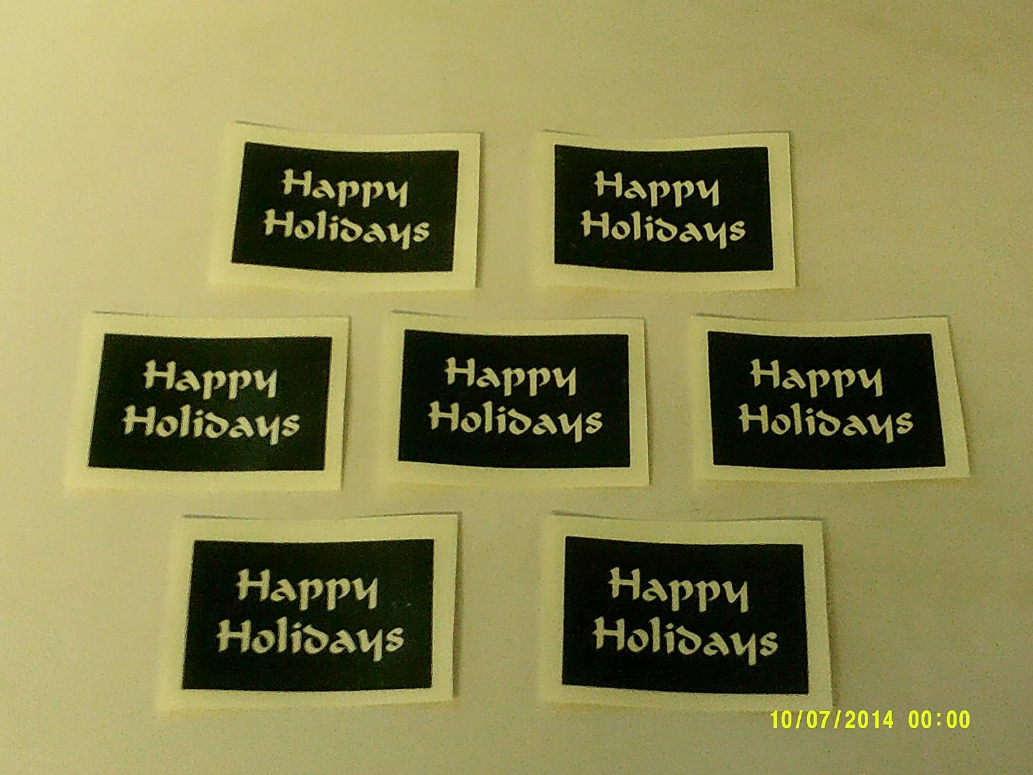 30 x Happy Holidays Word Stencils for Etching on Glass Christmas Craft Hobby Glassware Present Gift