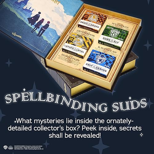 Miniatura 4 de Dr. Squatch Colección de jabón Harry Potter con caja de coleccionista  Jabón en barra natural para hombre  Paquete de 4 barras de jabón y caja de