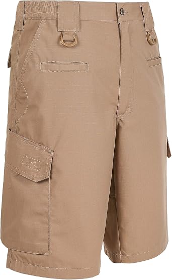 LA Police Gear LAPG Mens Operator Elastic Waistband Tactical Shorts, Durable Outdoor Workout Cargo Shorts for Men