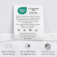 Vista 5 de CALIFORNIA DESIGN DEN 5-Star Hotel 600 Thread Count 100% Cotton, Soft & Smooth Queen Sheet Set with Deep Pockets, Quality Beats Egyptian Cotton 26