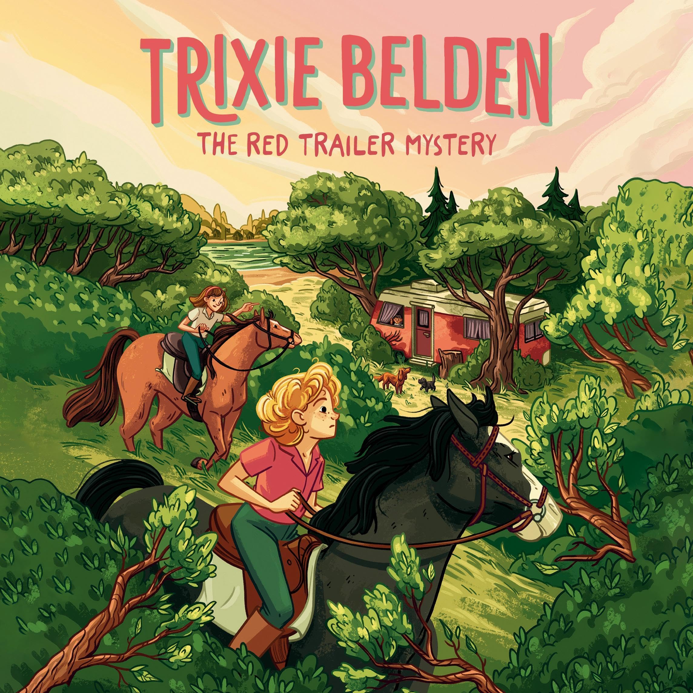 Cover art for The Red Trailer Mystery: Trixie Belden